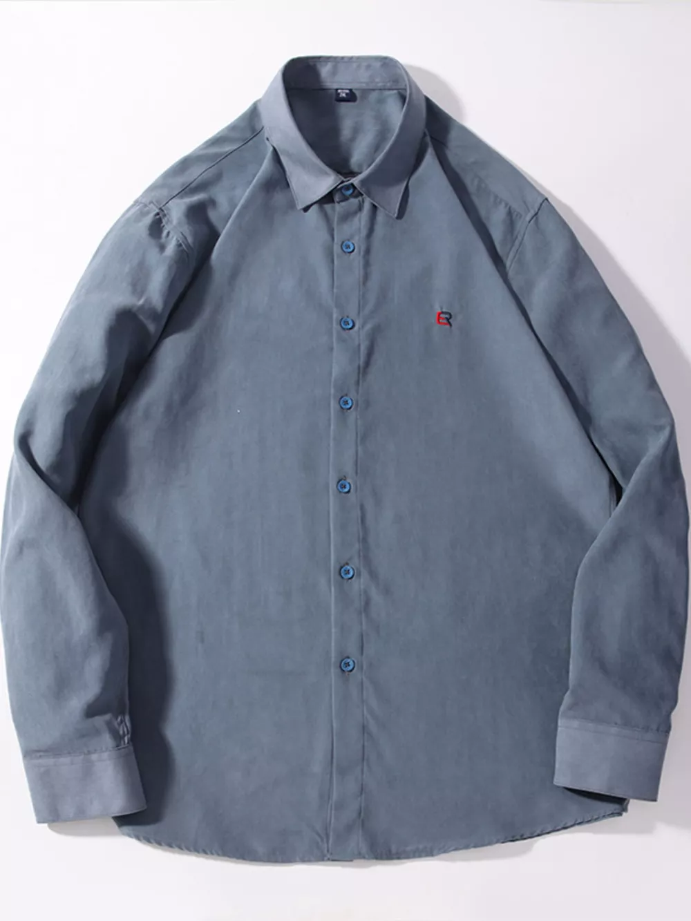 Men's Full Size Casual Button Up Long Sleeve Shirt Plus Size, image 6