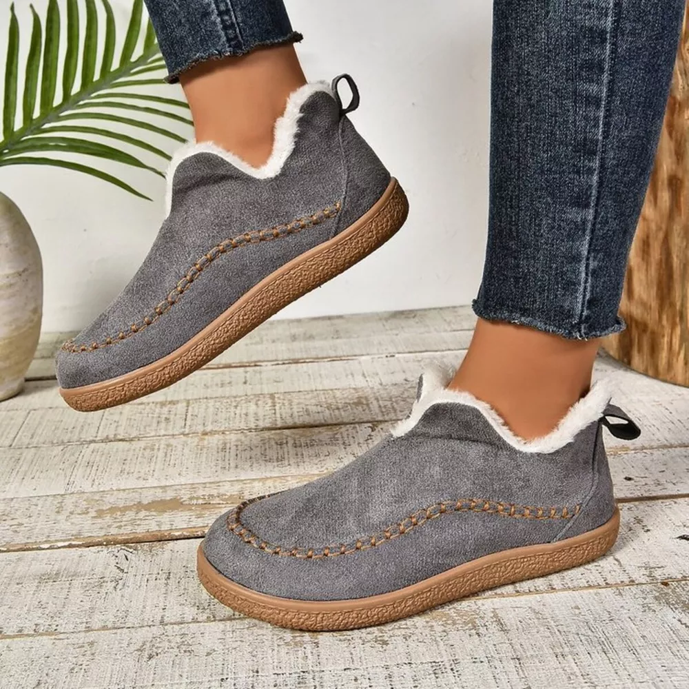 Round Toe Sherpa-Lined Slip-Ons, image 14