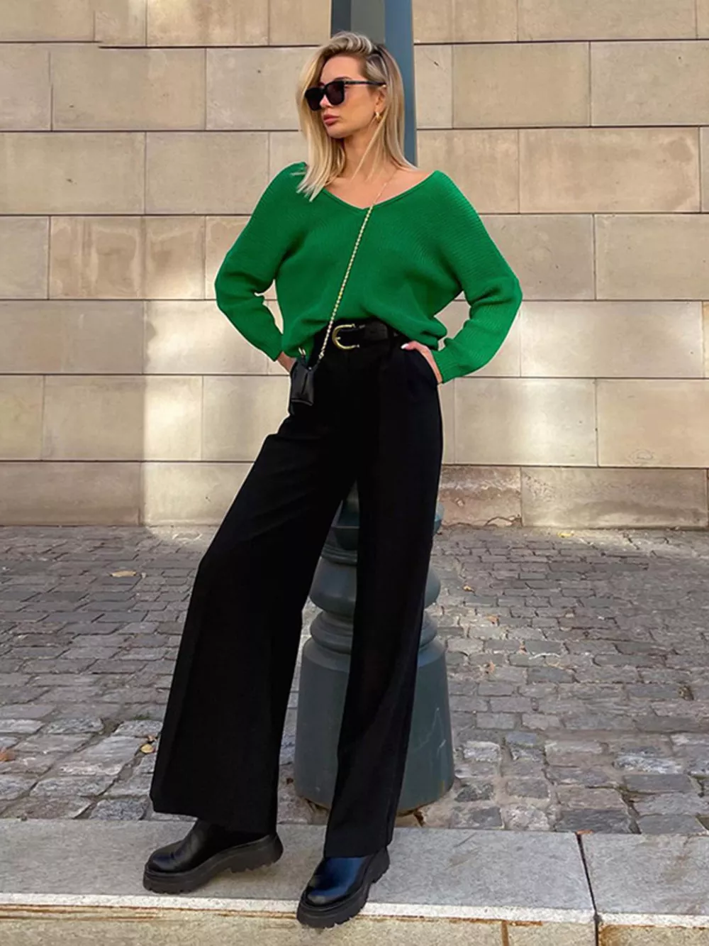 Wide Leg Pleated Pants, image 17