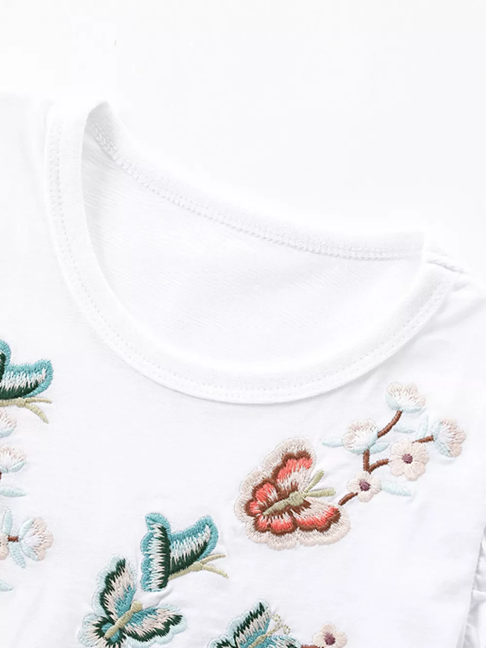 Children's Butterfly Embroidered Tulle Layered Dress, image 3
