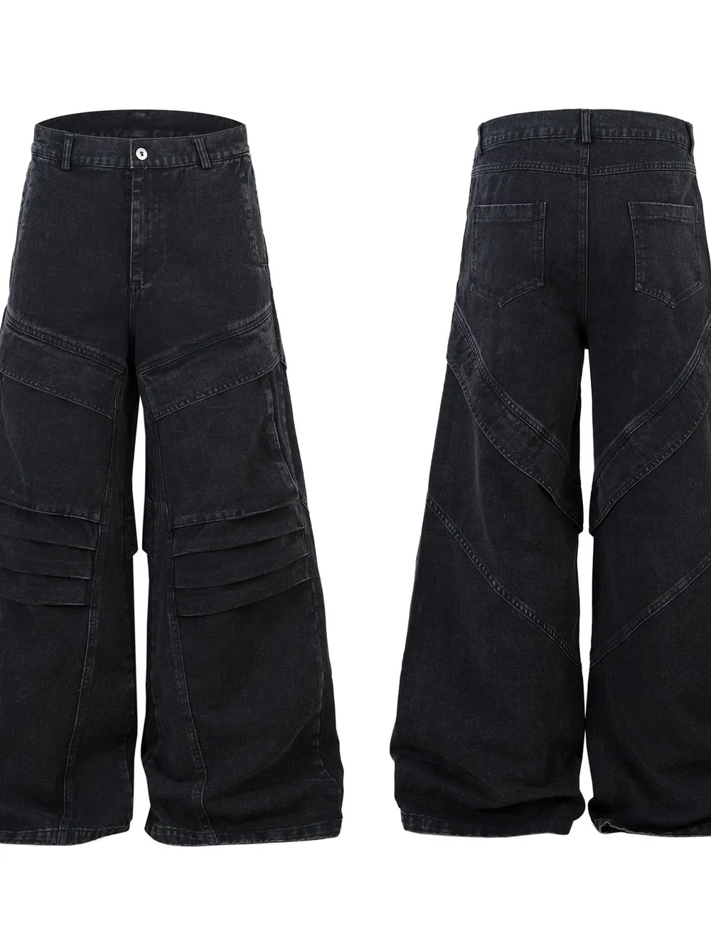 Men's Wide Leg Jeans, image 4