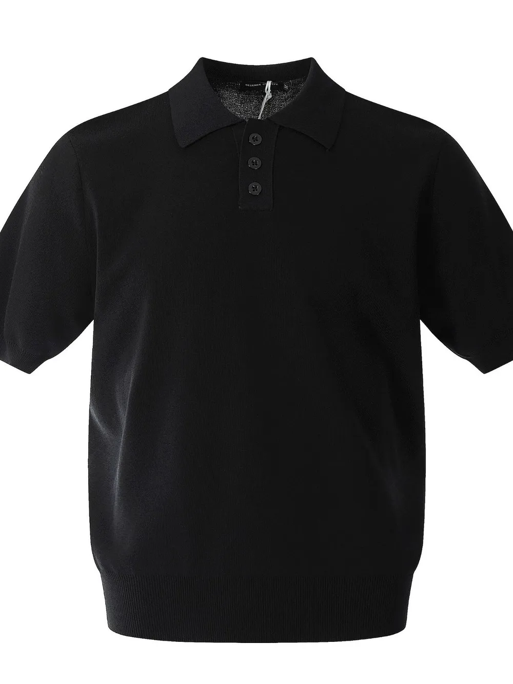 Men's Button Detail Short Sleeve Knit Polo