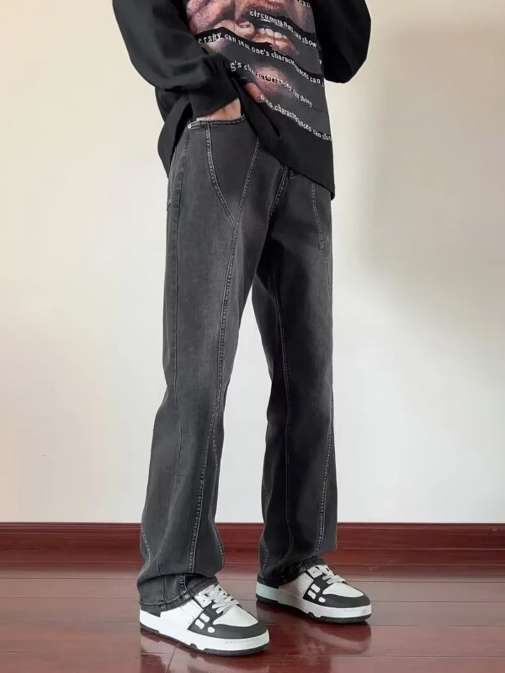 Men's Full Size Loose Fit Jeans Plus Size, image 7