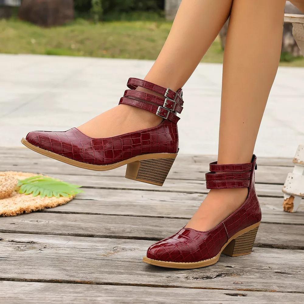 Point Toe Block Heels Pumps, image 13