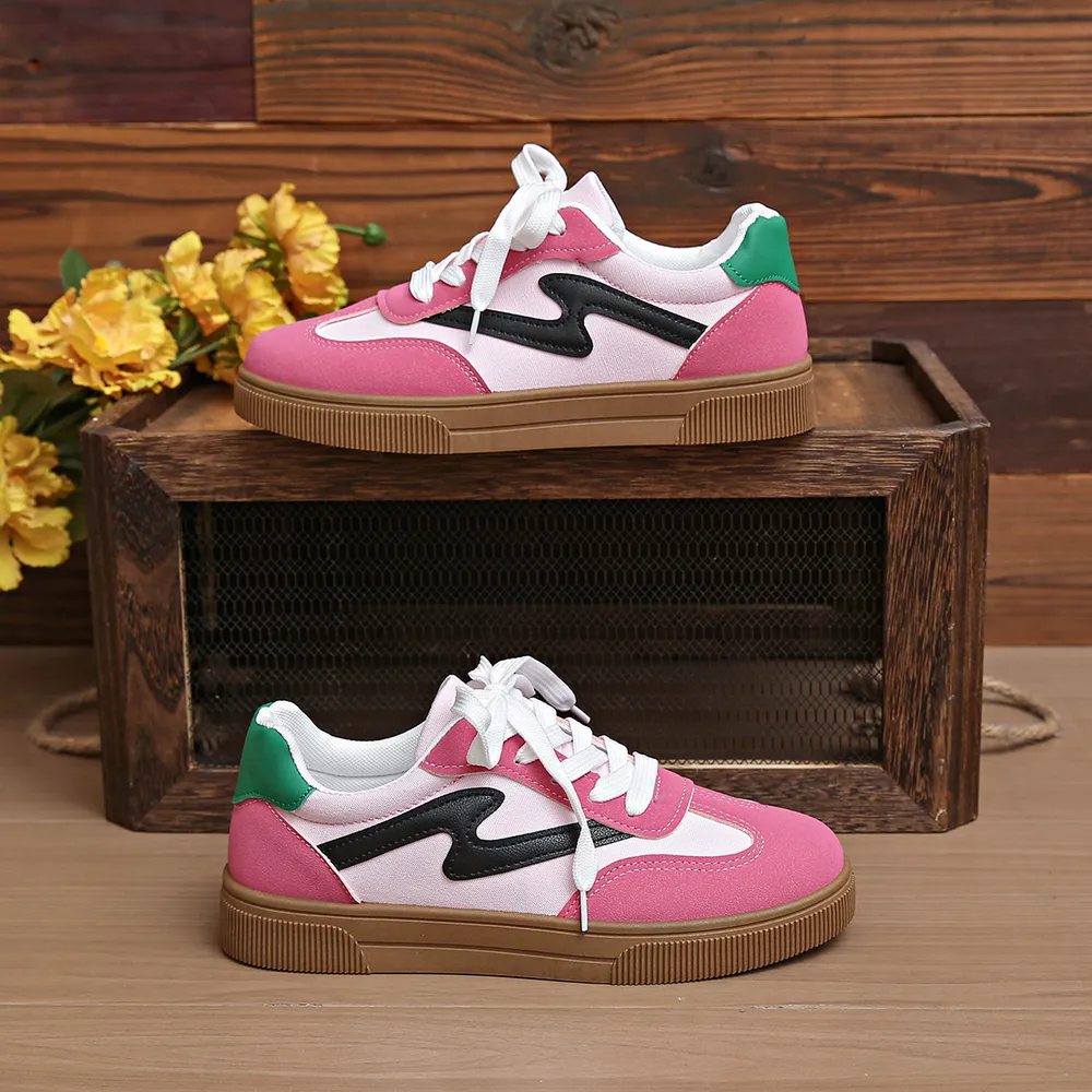 Round Toe Lace Up Sneakers, image 7