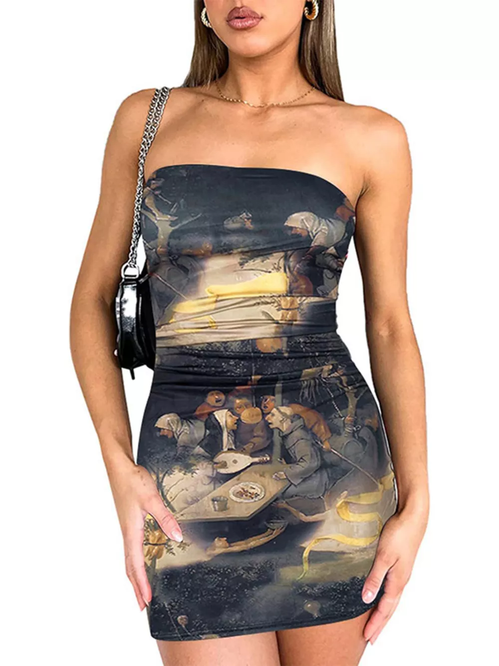 Tie-dye Bodycon Mini Dress, image 13