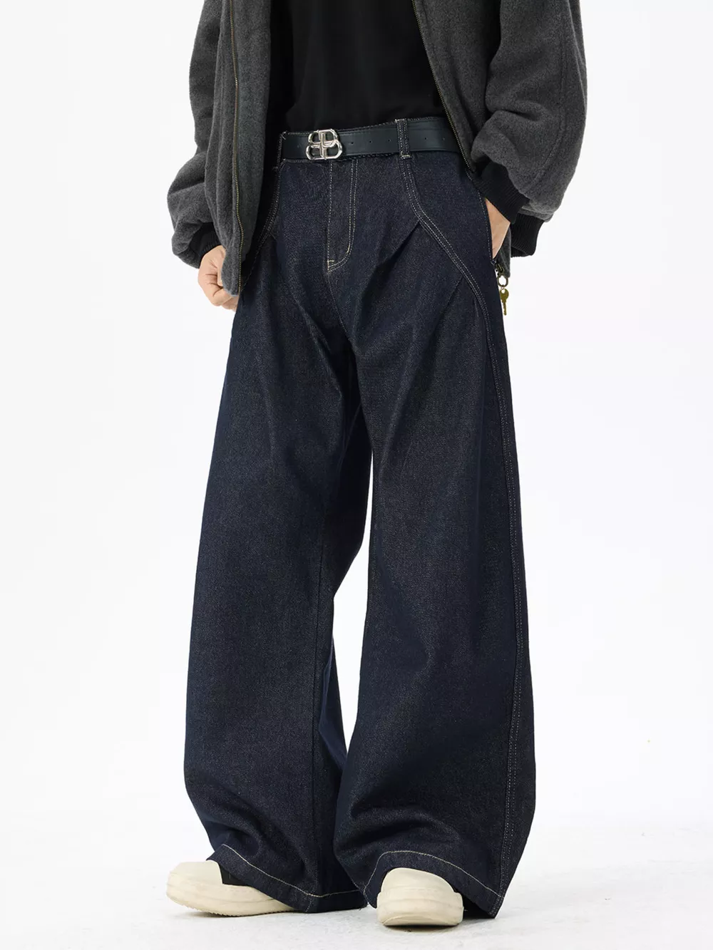 Men's Wide Leg Jeans, image 2