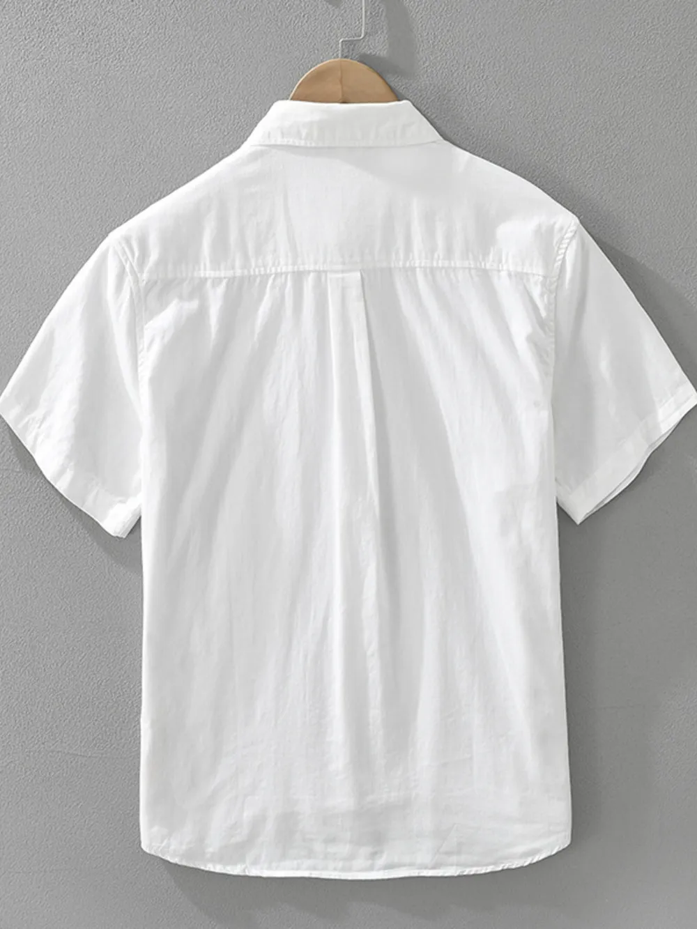 Men's Plus Size Printed Short Sleeve Button-Up Shirt, image 3