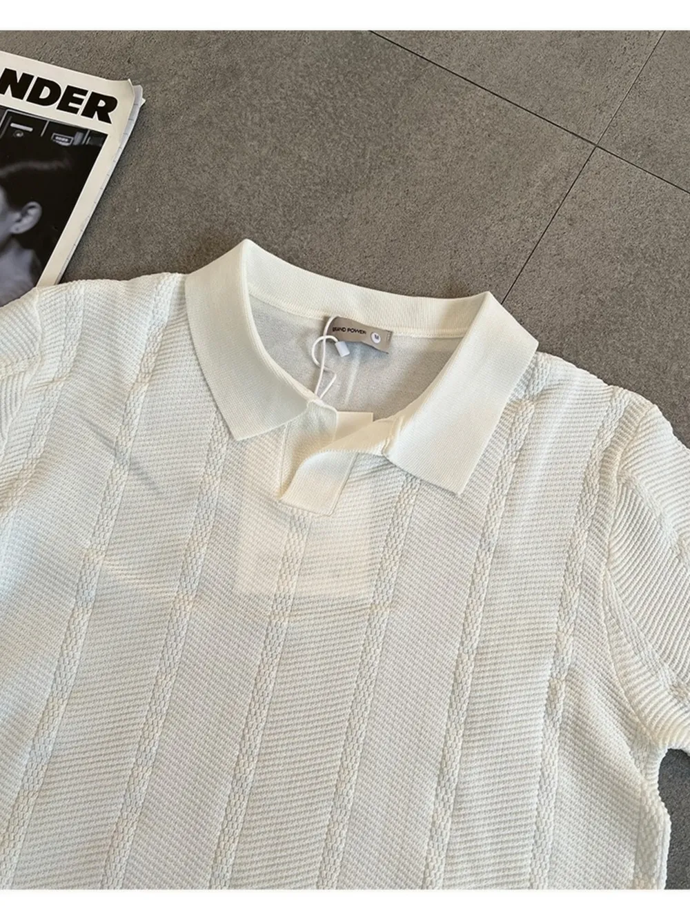 Men's Full Size Breathable Short Sleeve Polo Shirt Plus Size, image 5