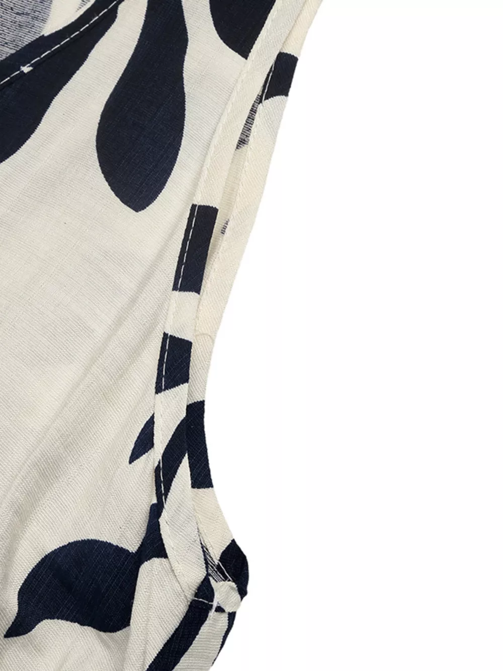 Leaf Print Sleeveless Slit Dress, image 9