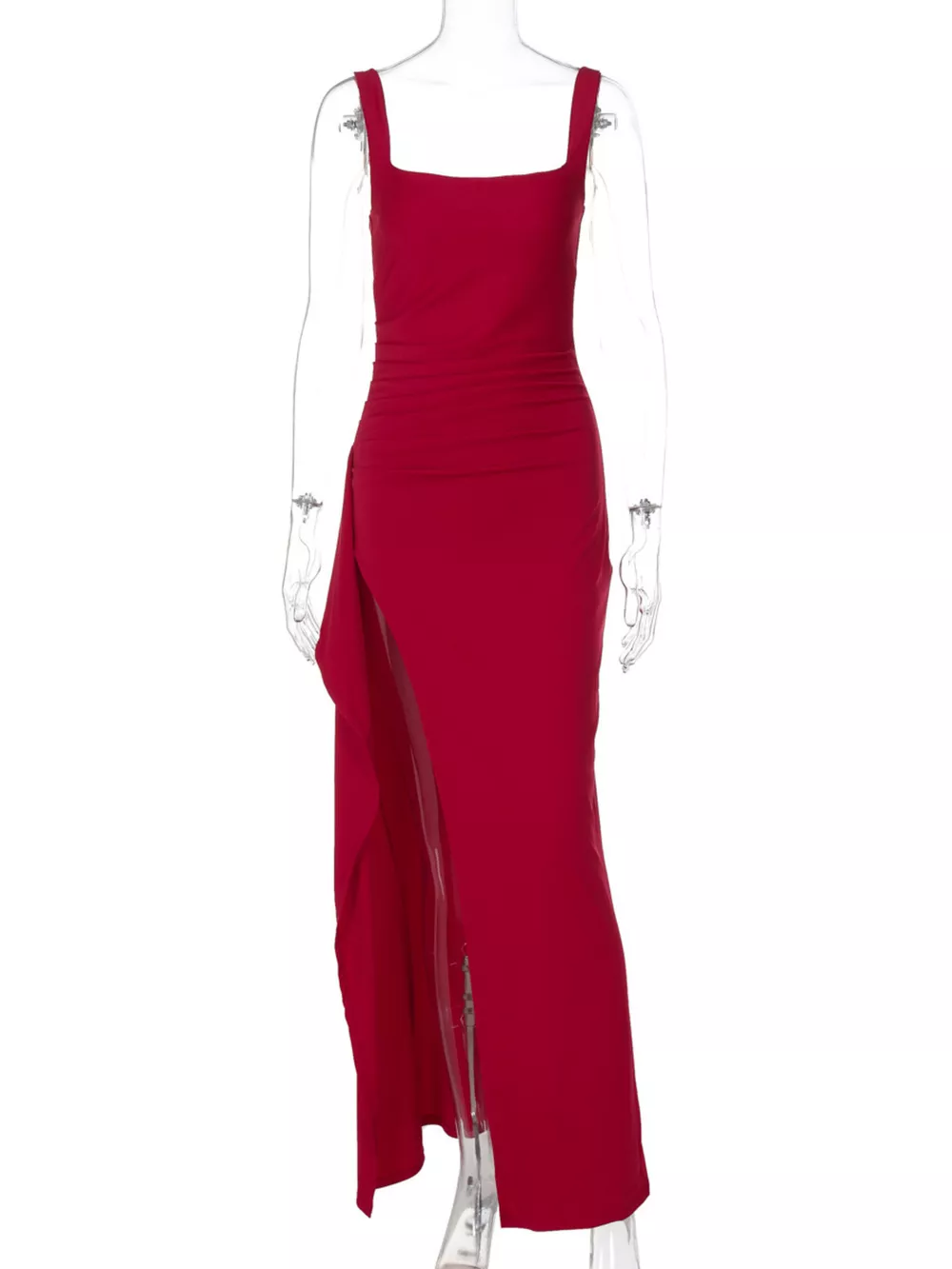Slit Square Neck Maxi Dress, image 11