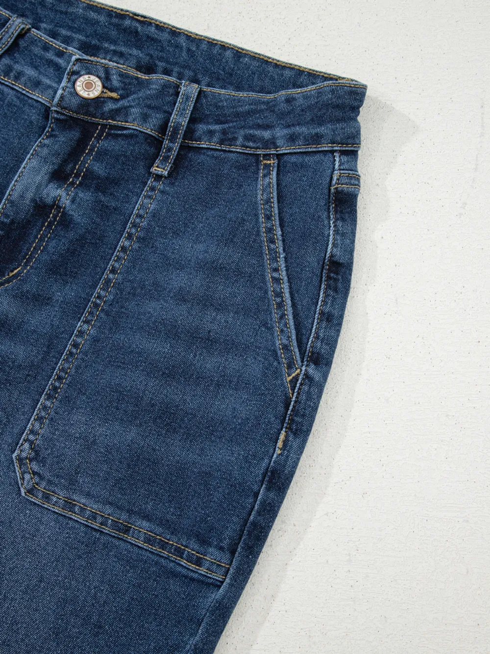 Cropped High Rise Wide Leg Jeans, image 6