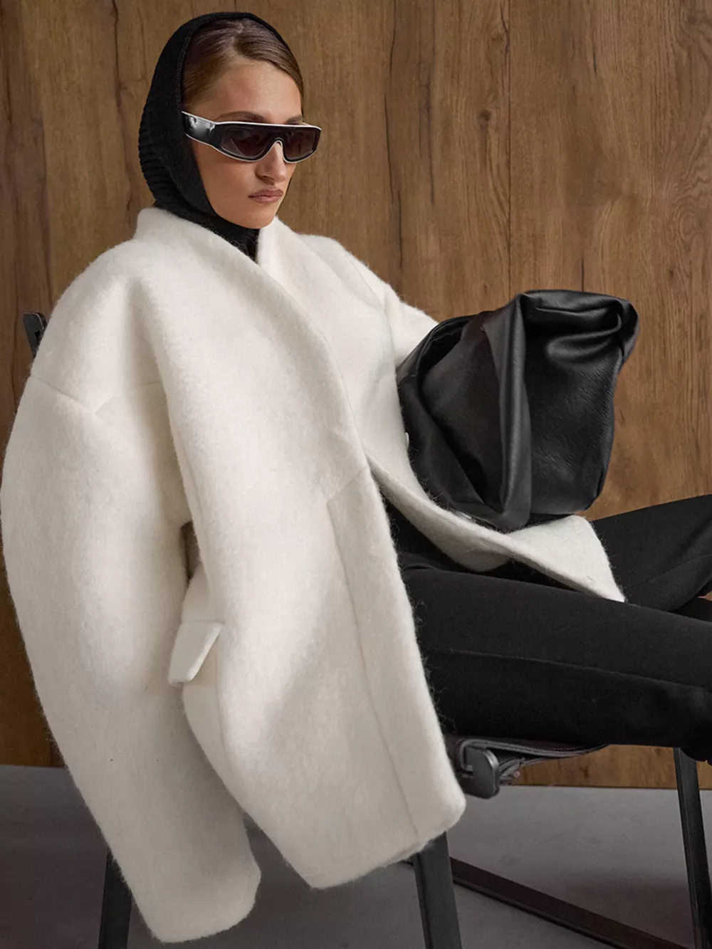 Wool-Blend Leg-of-Mutton Sleeves Outerwear, image 8