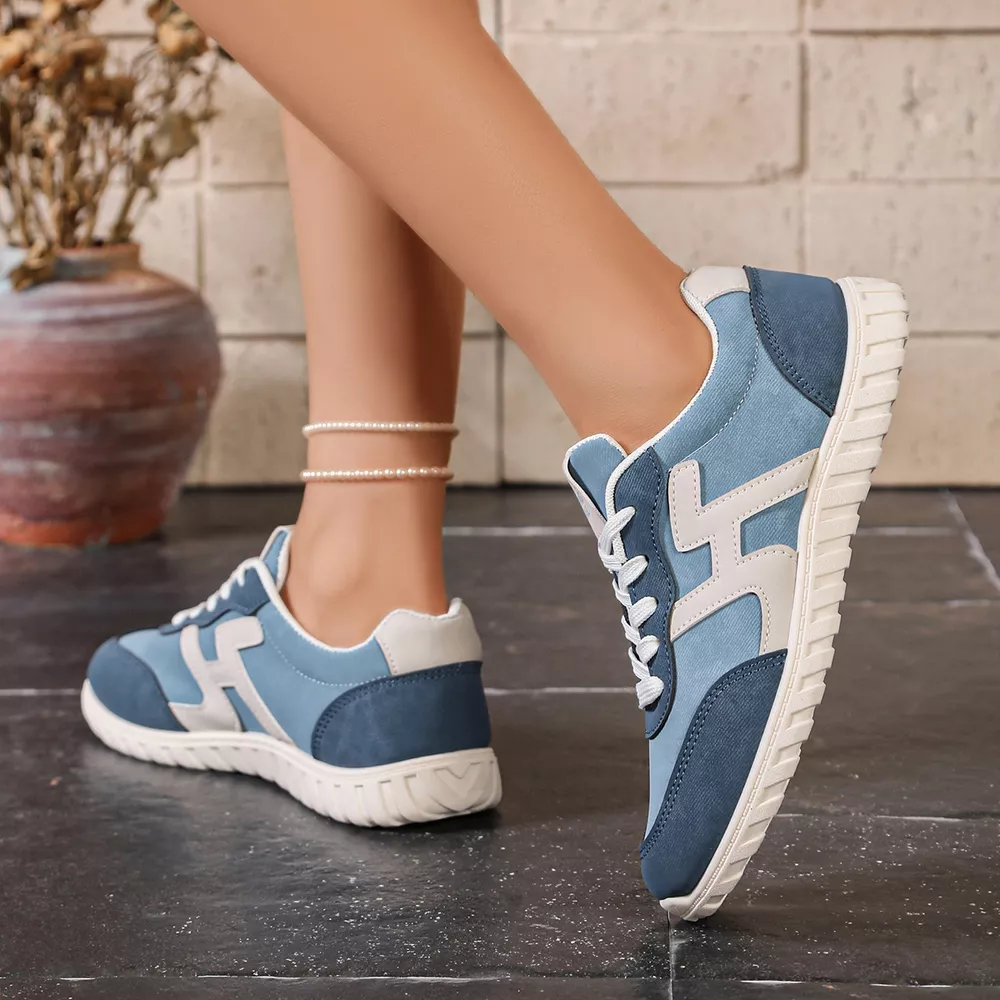 Round Toe Lace Up Sneakers, image 4