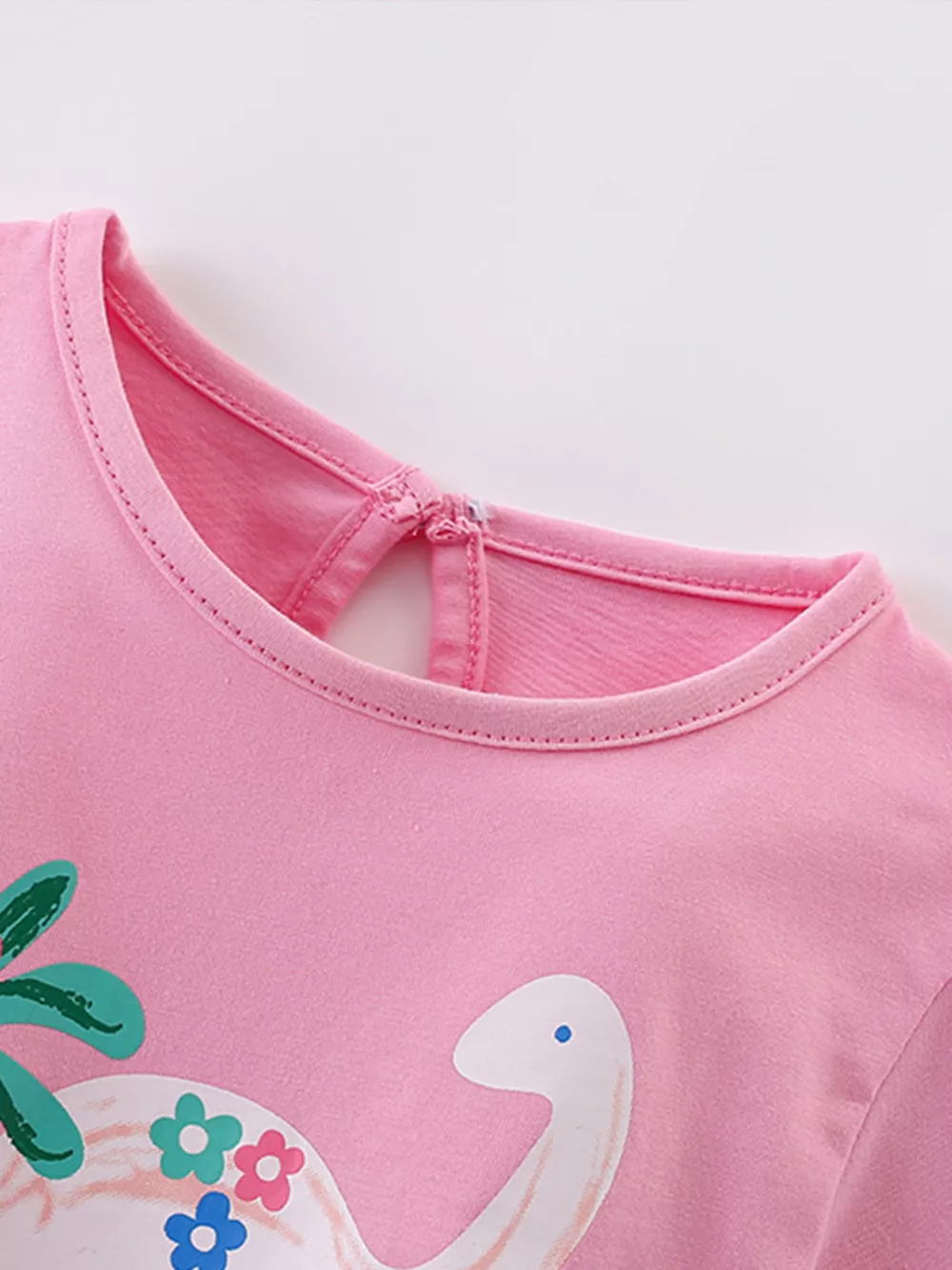 Children's Cute Dinosaur Graphic Short Sleeve T-Shirt, image 3