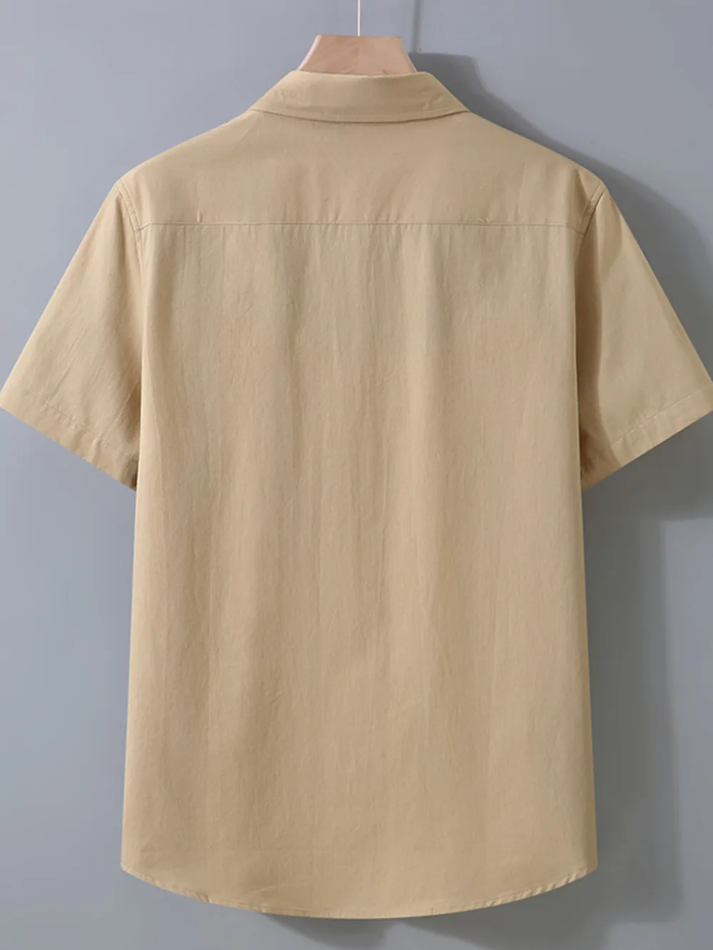 Men's Plus Size Button Up Short Sleeve Shirt, image 3
