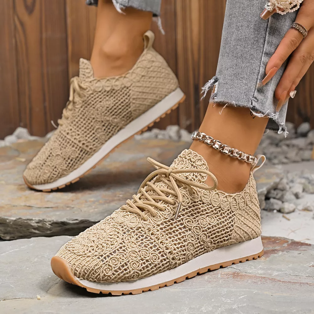 Round Toe Lace Up Sneakers, image 19