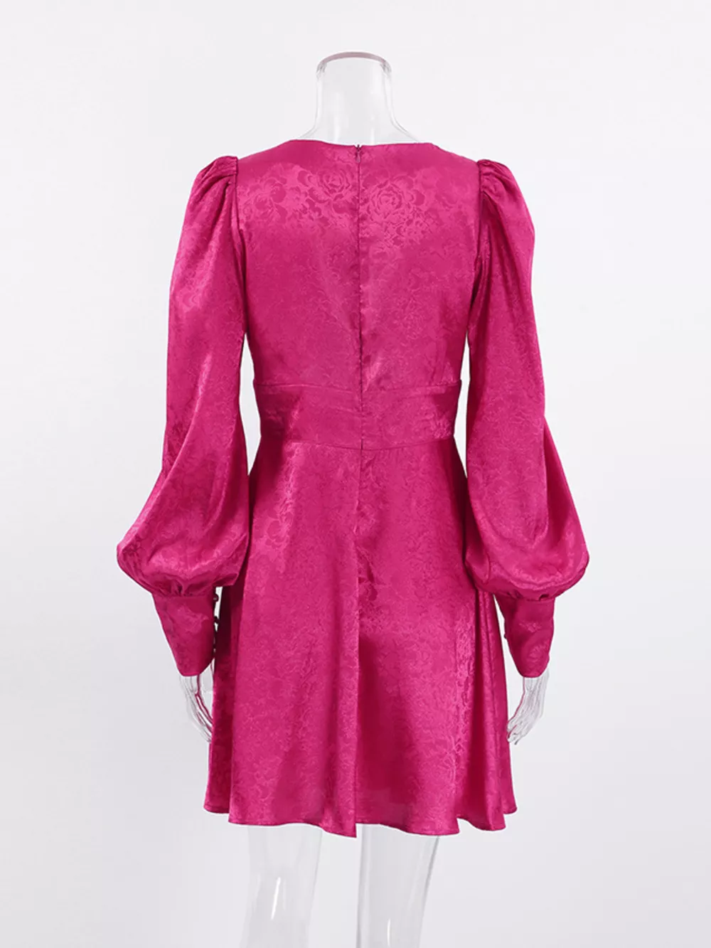 Cutout Lantern Sleeve Mini Dress, image 4