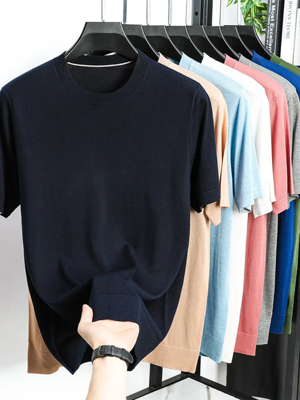 Men's Plus Size Short Sleeve Crew Neck T-Shirt, image 11