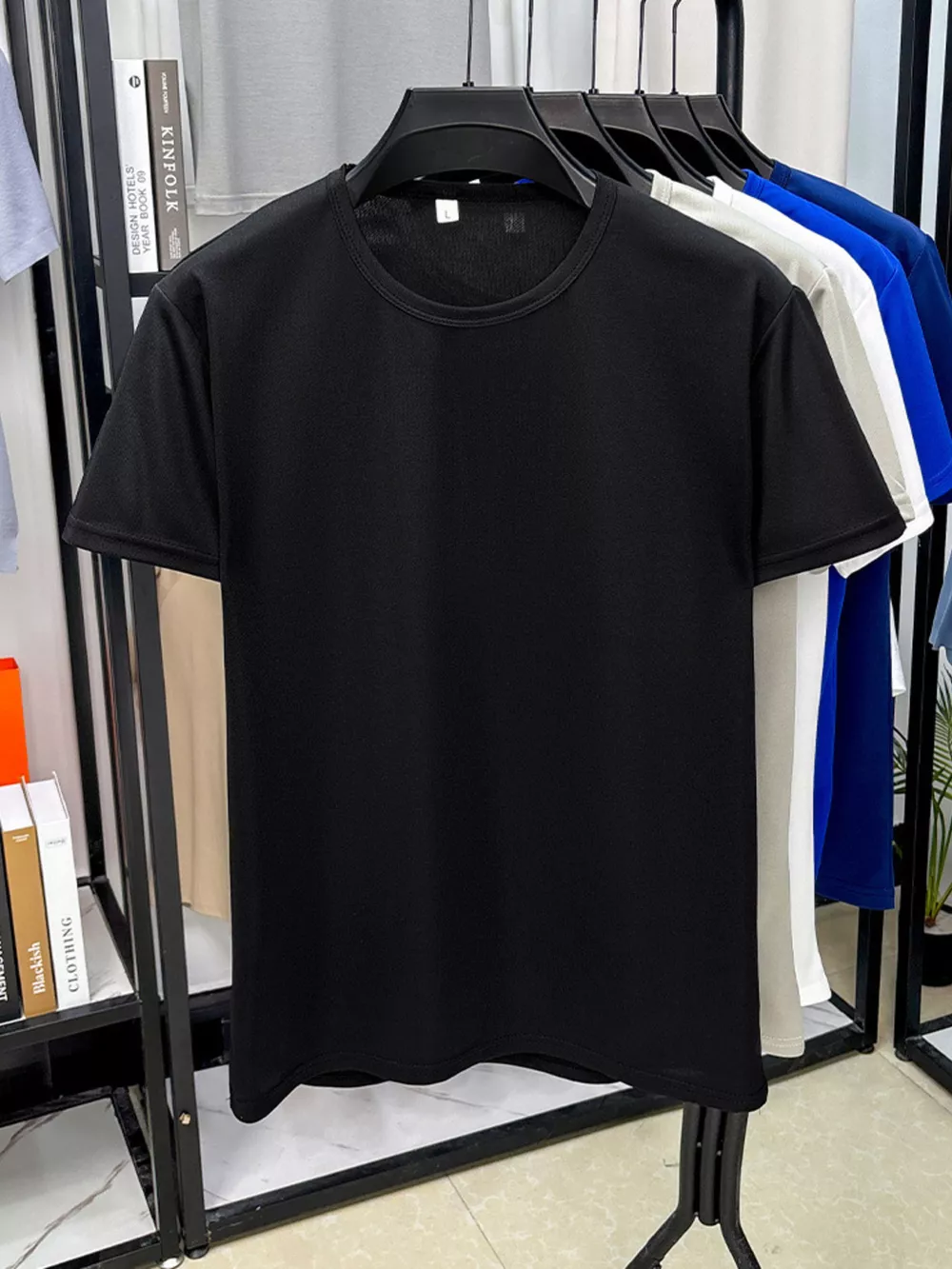 Men's Plus Size Round Neck Short Sleeve T-Shirt