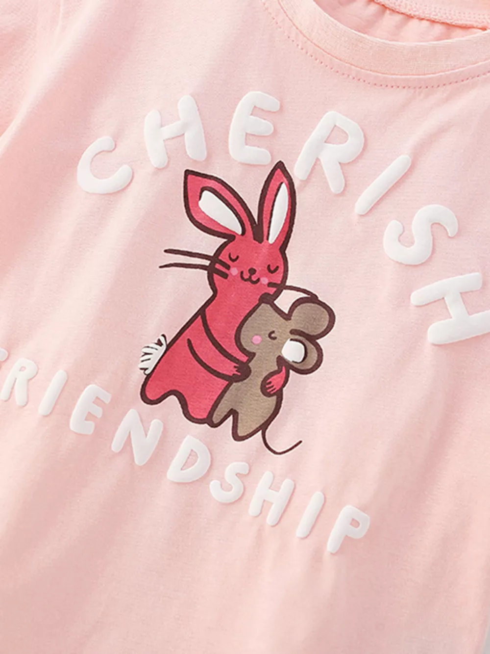 Children's Cherish Friendship Graphic Tee and Shorts Set, image 4