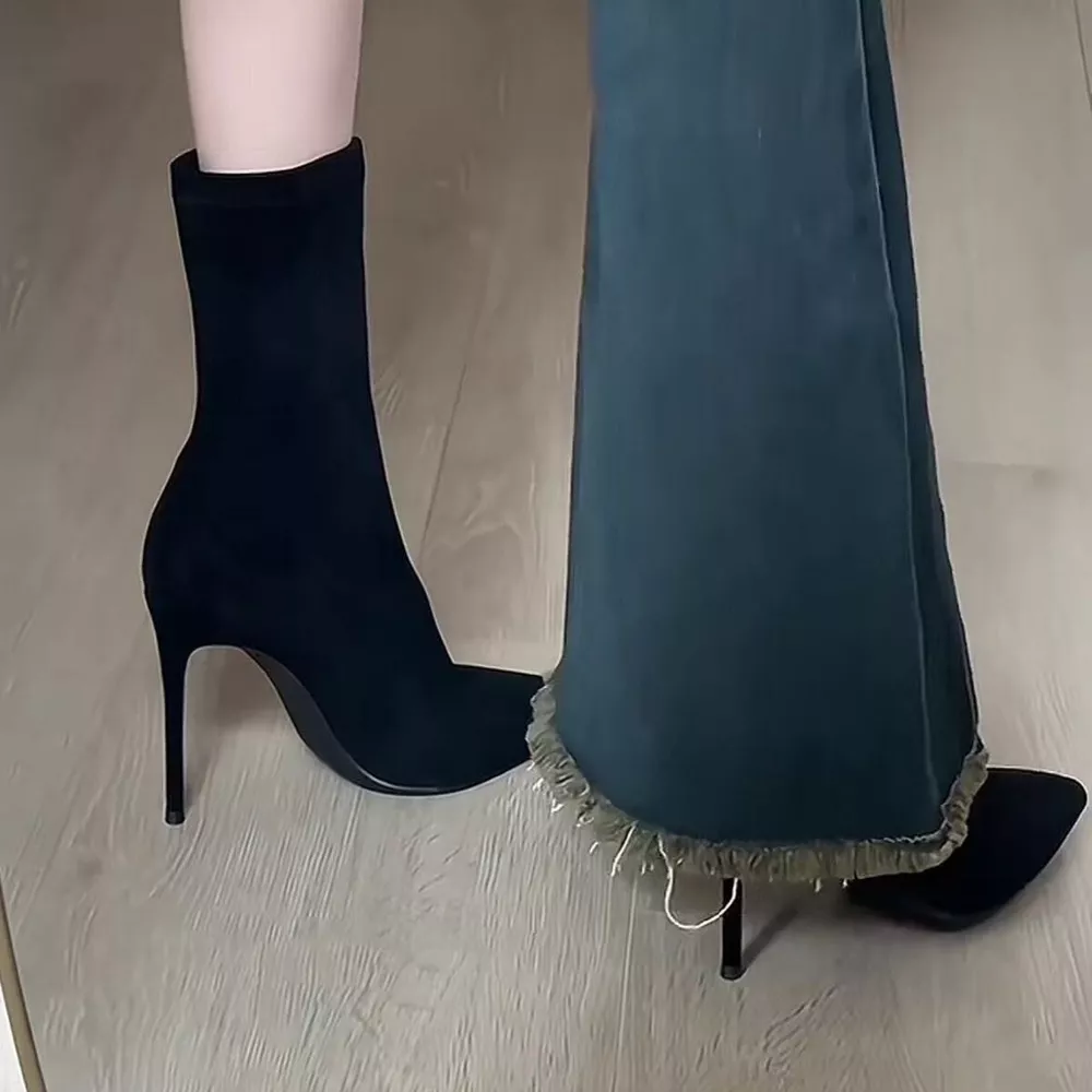 Point Toe Stiletto Boots, image 4