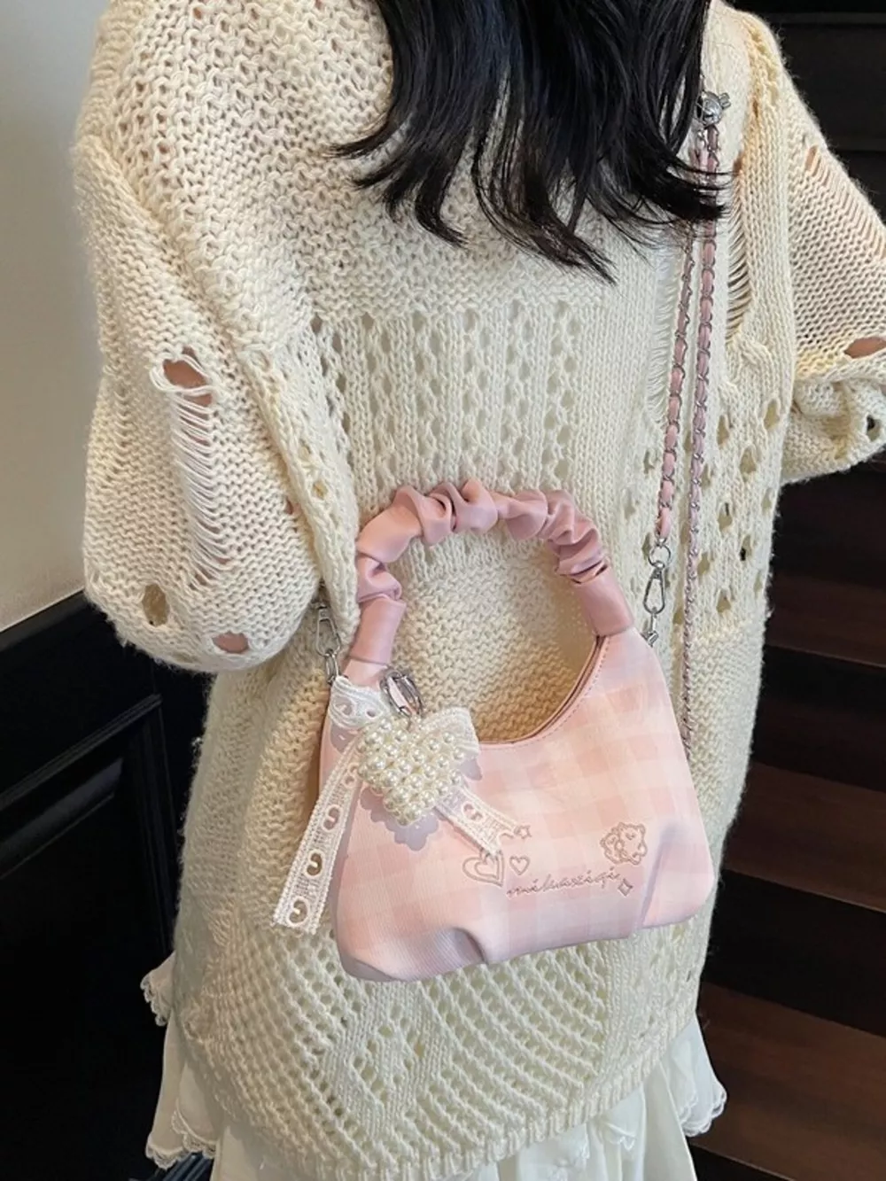 Ruched Handle Crossbody Bag, image 3