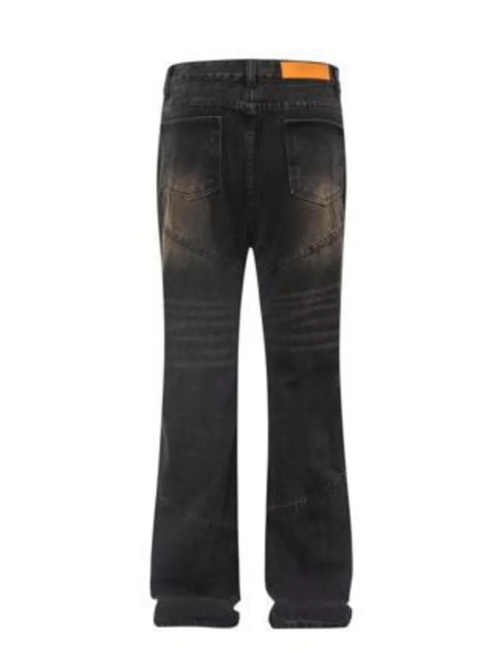 Men's Full Size Vintage Wash Bootcut Denim Jeans Plus Size, image 2
