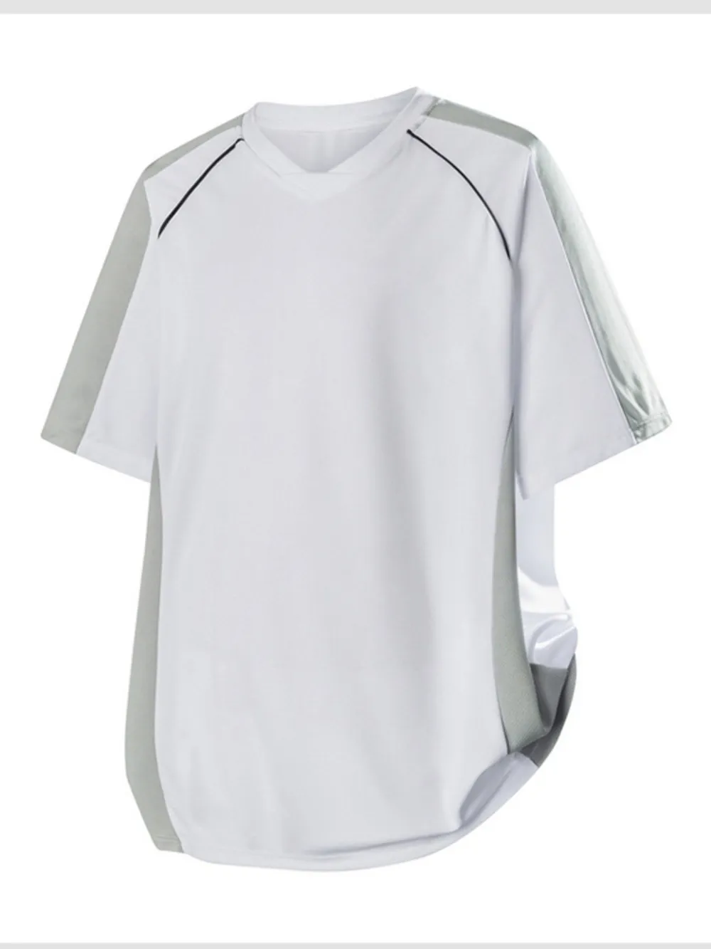 Men's Plus Size Contrast Short Sleeve T-Shirt, image 12