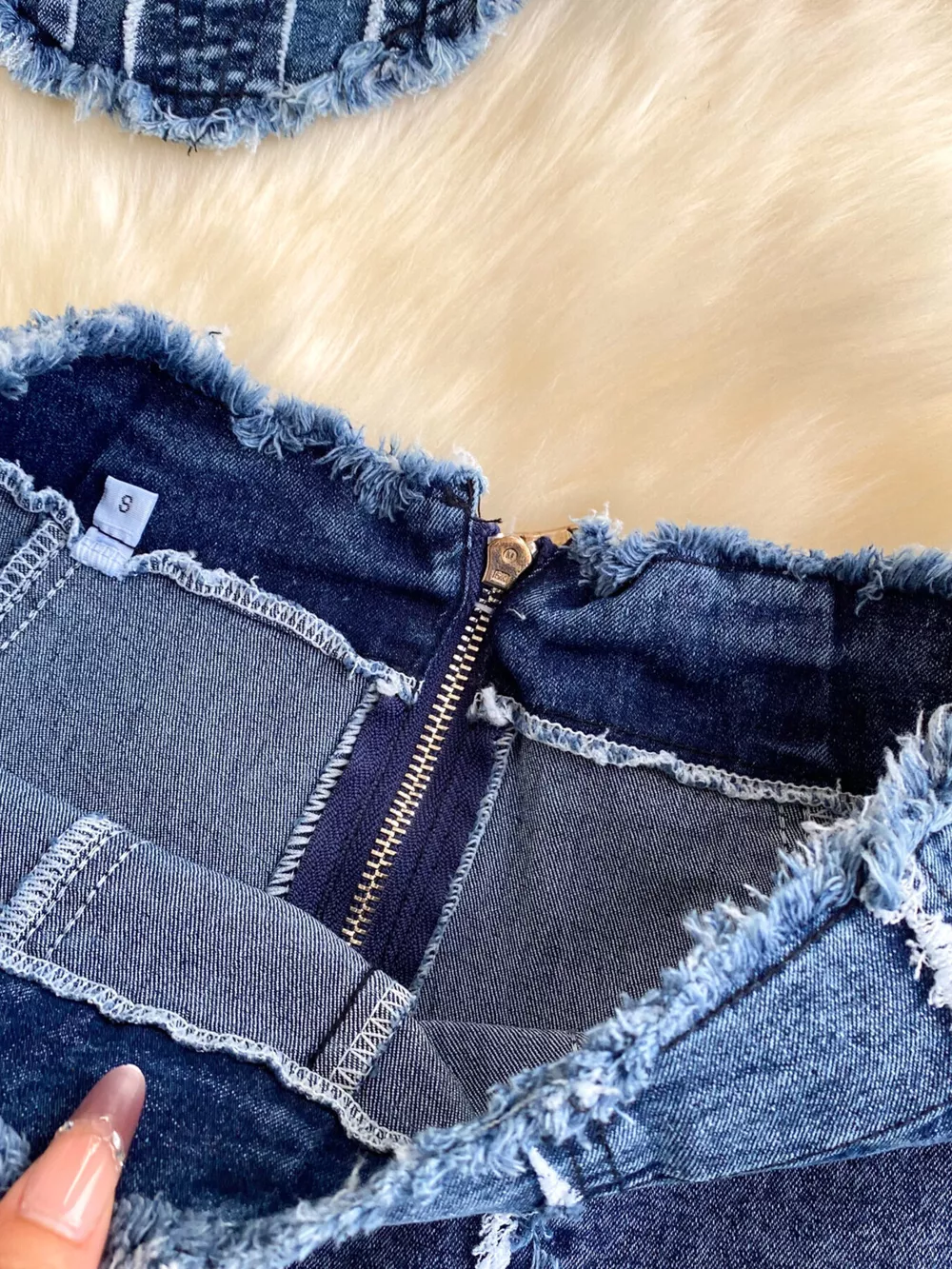 Raw Hem Denim Cami and Flare Jeans Set, image 8