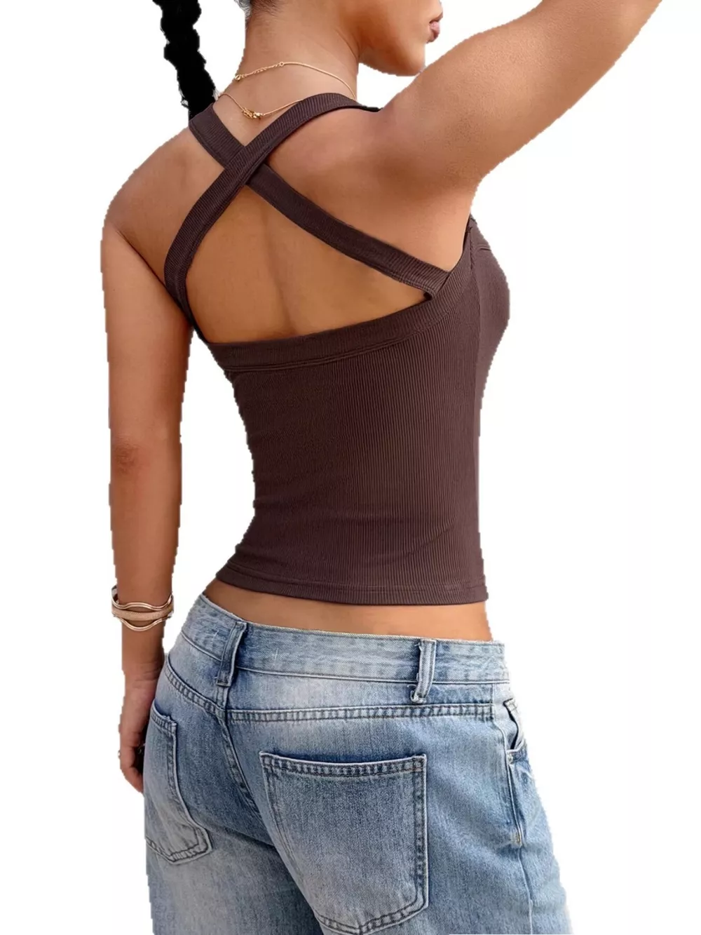 Ribbed Square Neck Cami, image 6