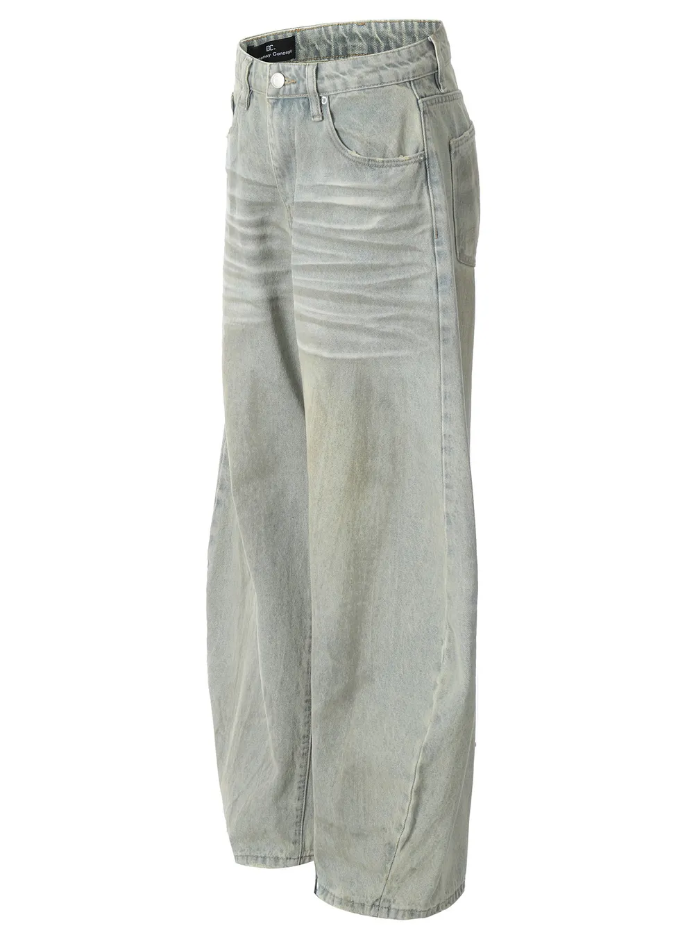 Men's Vintage Washed Wide Leg Jeans, image 2