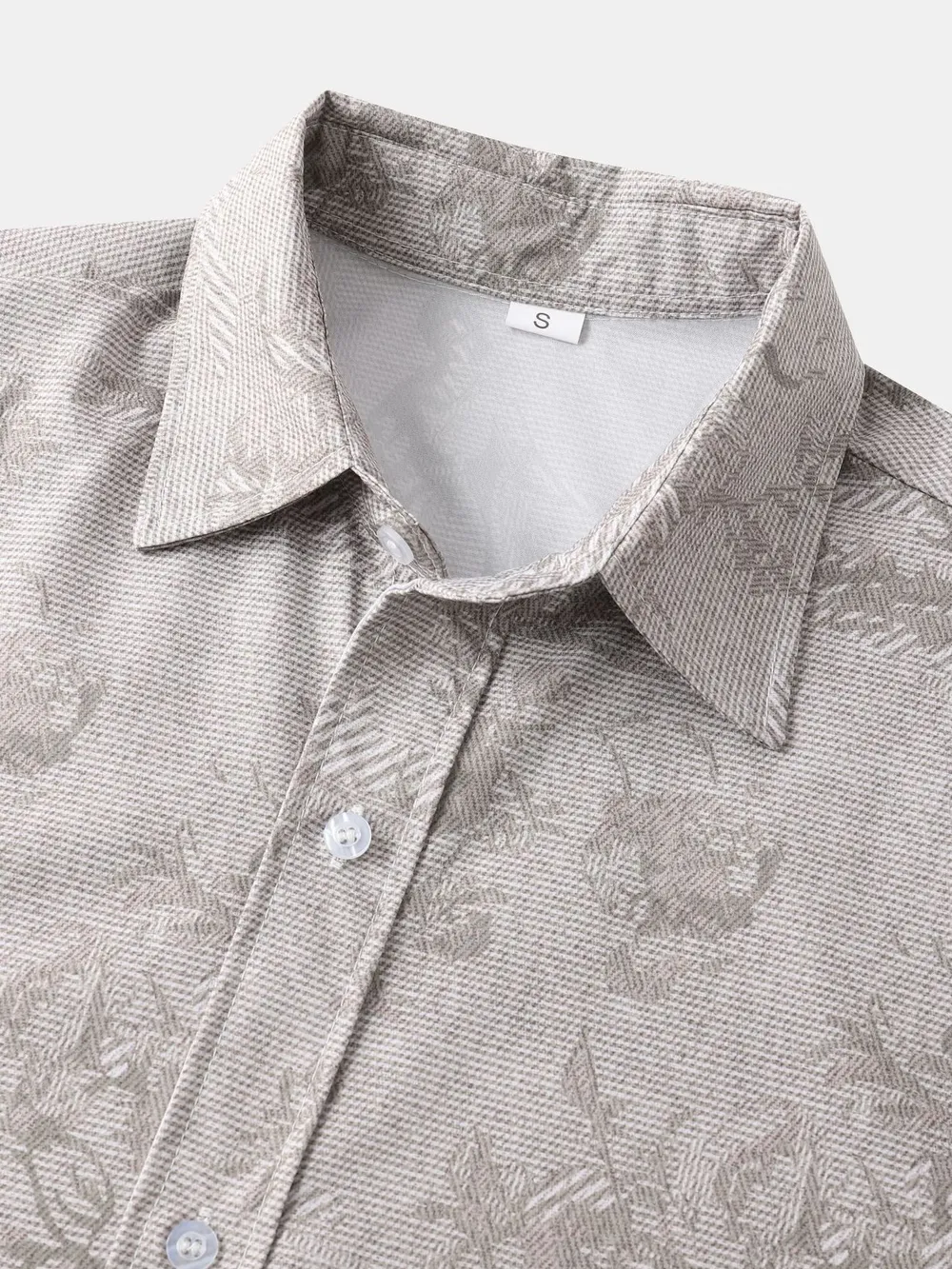 Men's Vintage Print Short Sleeve Casual Shirt, image 3