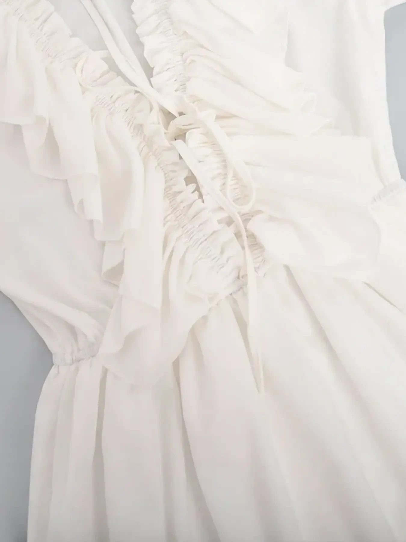 Ruffle Flounce Sleeve Mini Dress, image 15