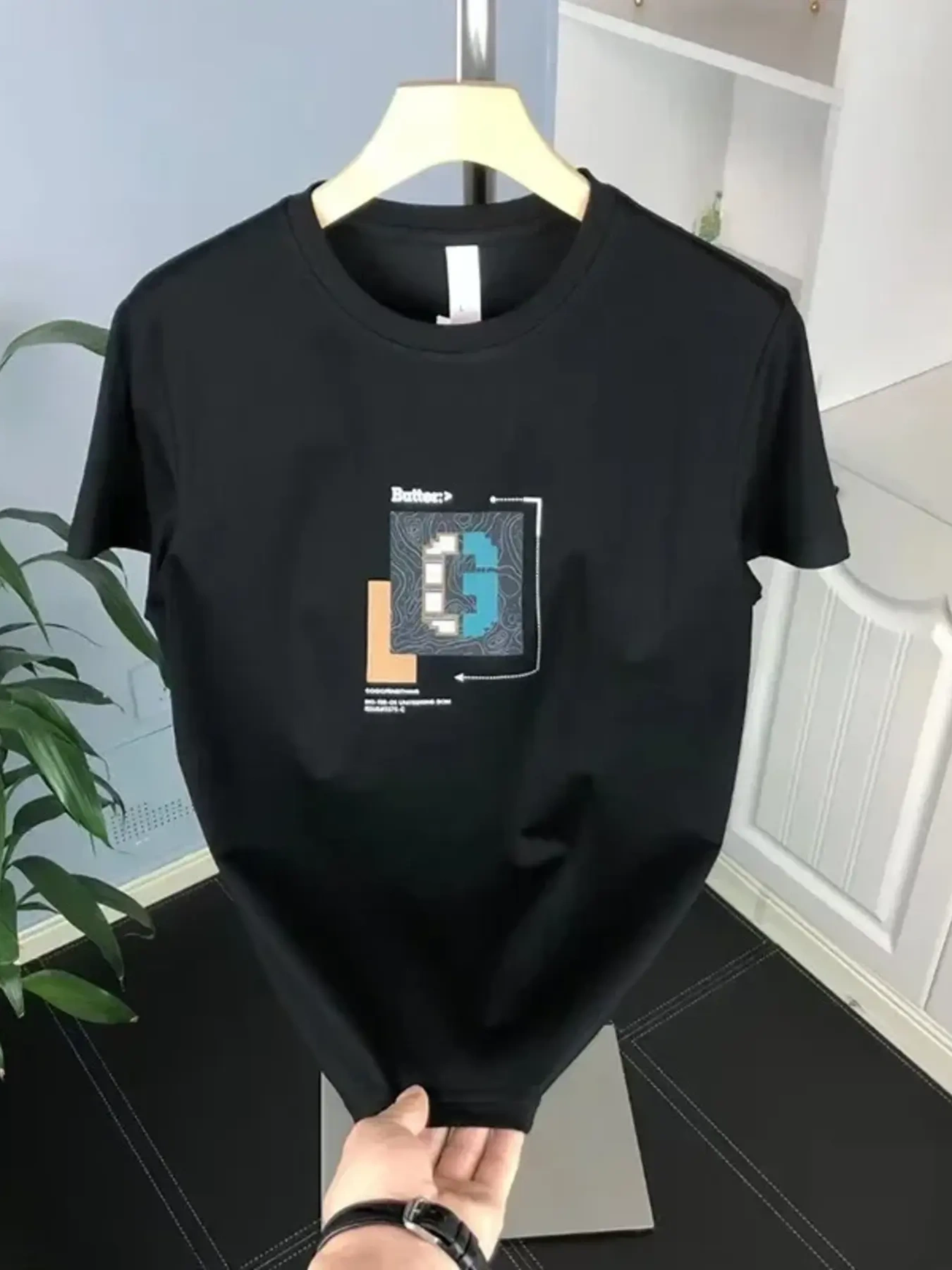 Men's Full Size Round Neck Short Sleeve T-Shirt Plus Size