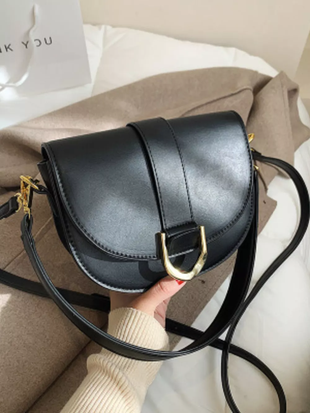 Buckle Flap Crossbody Bag, image 7