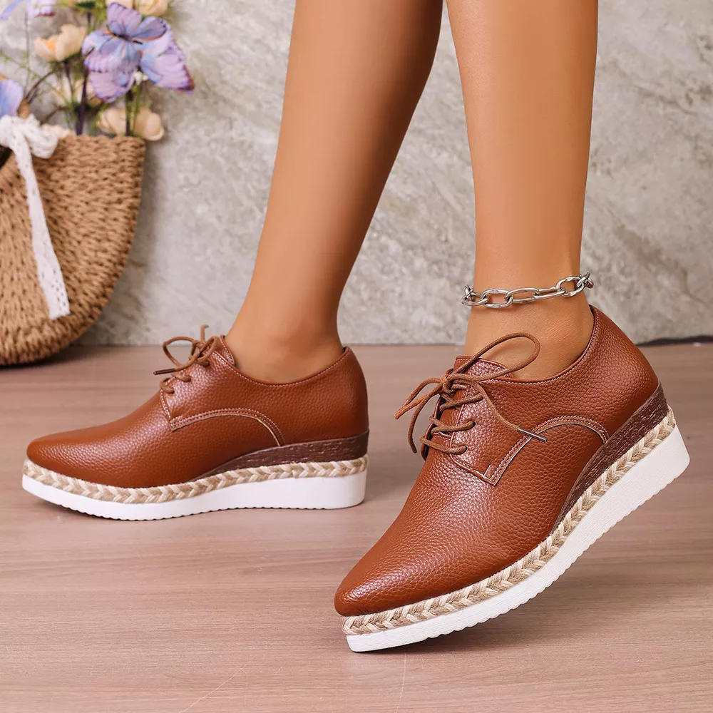 Point Toe Lace Up Sneakers, image 9