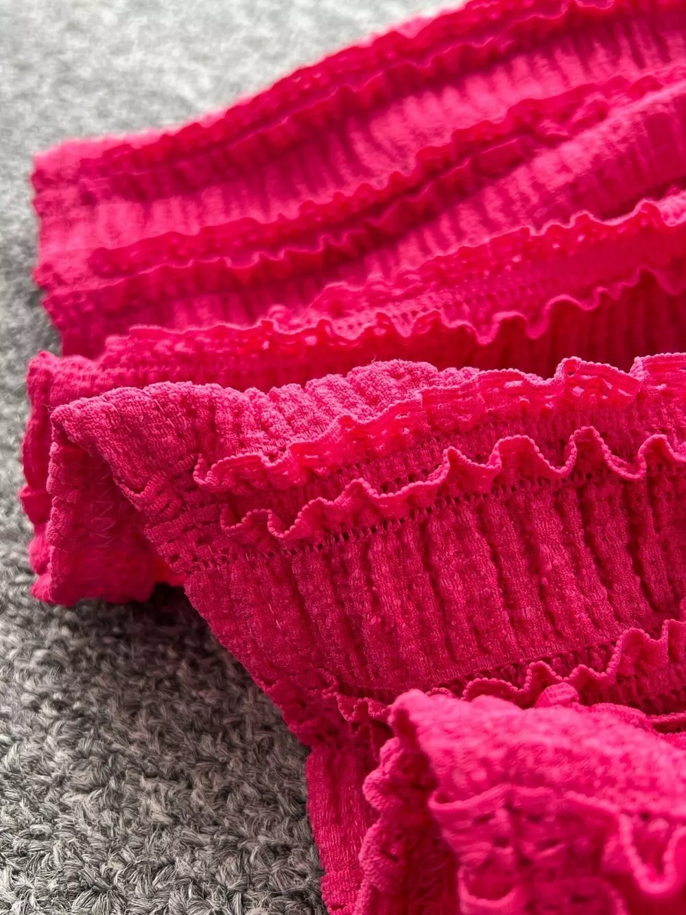 Textured Crop Top and Tiered Skirt Set, image 8