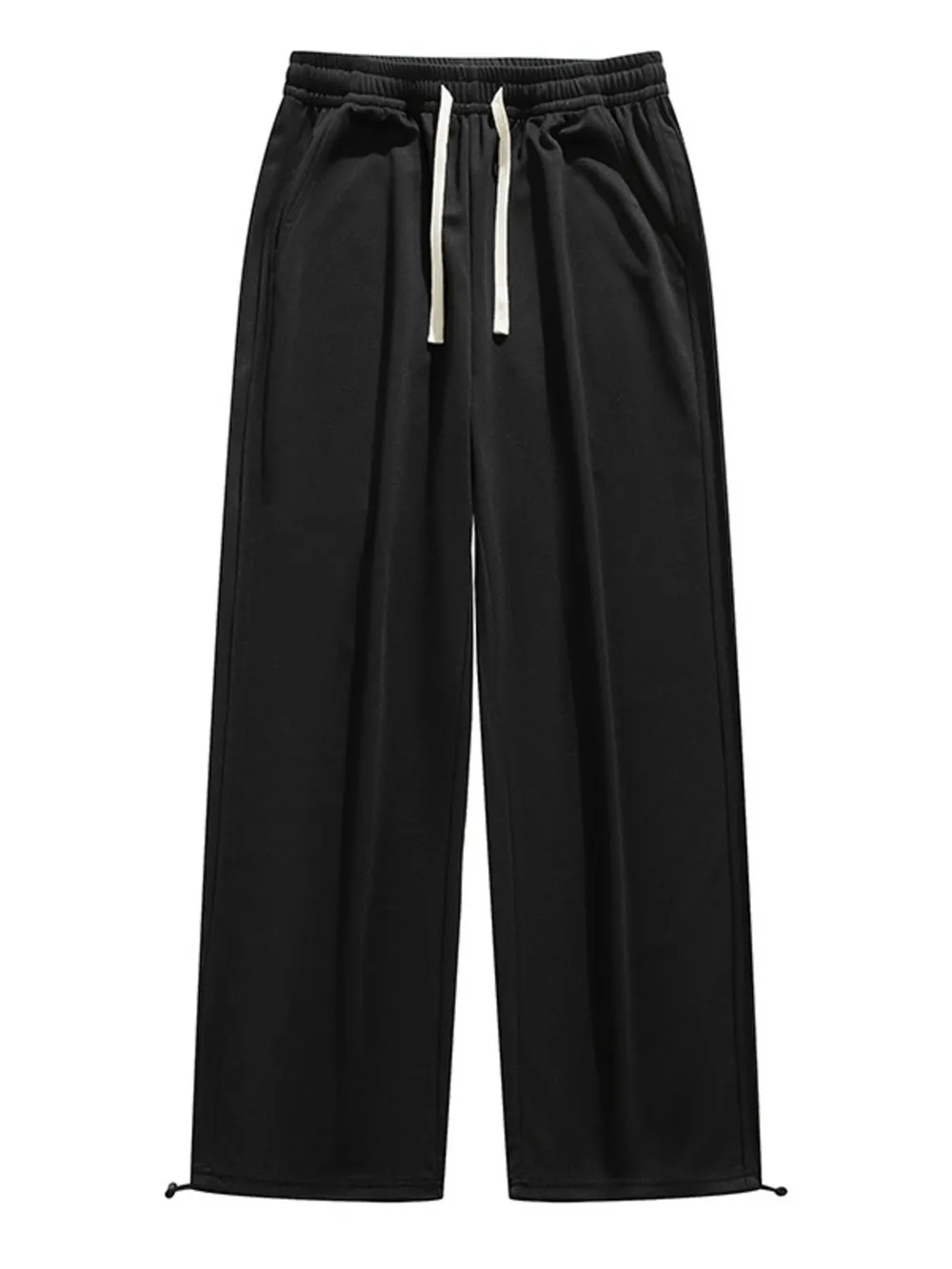 Men's Plus Size Casual Loose-Fit Drawstring Wide Leg Pants, image 4