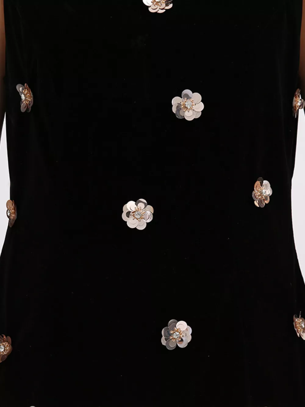 Contrast Flower Sleeveless Tulle Maxi Dress, image 8