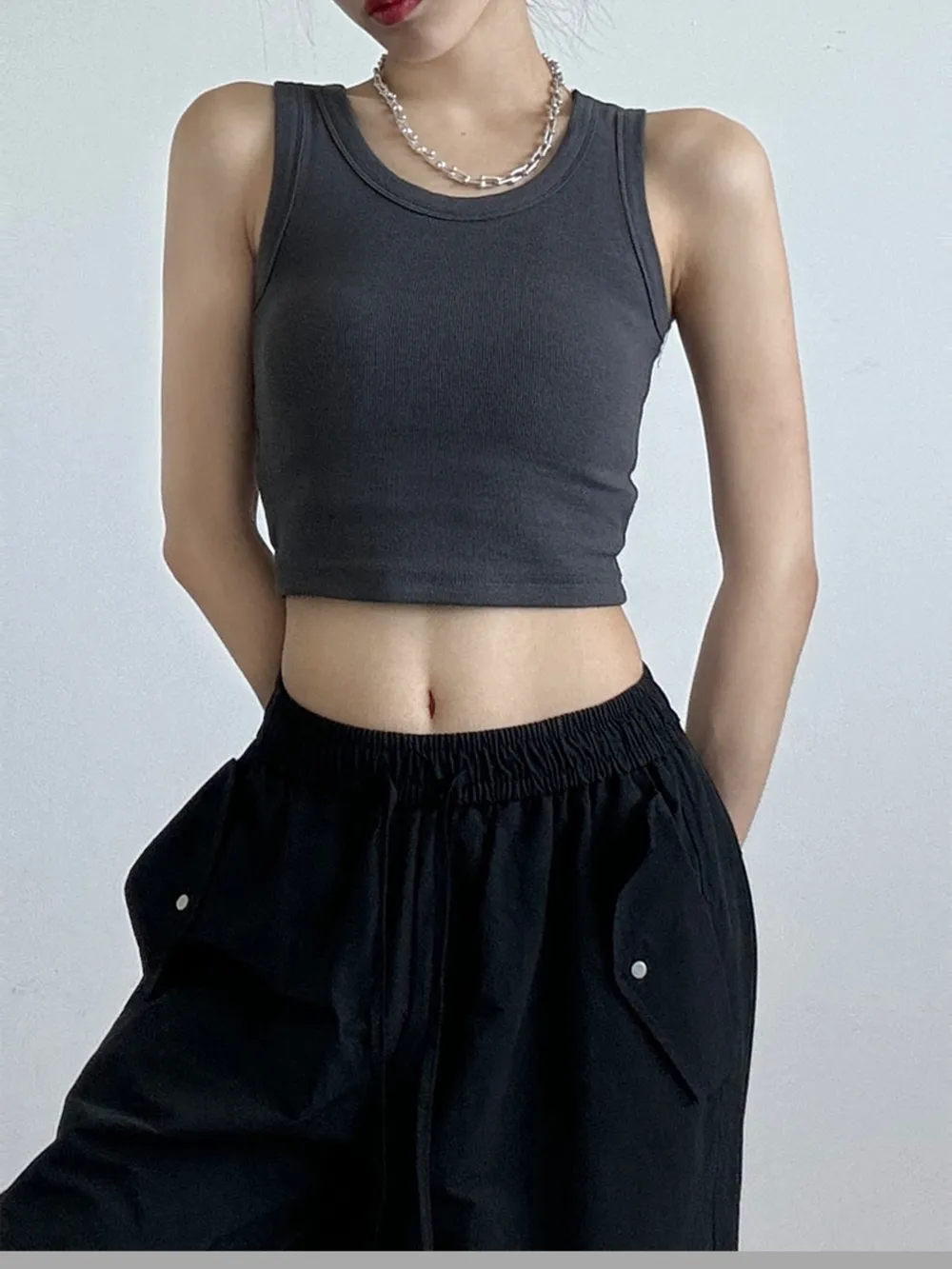 Ribbed Crop Tank Top, image 13