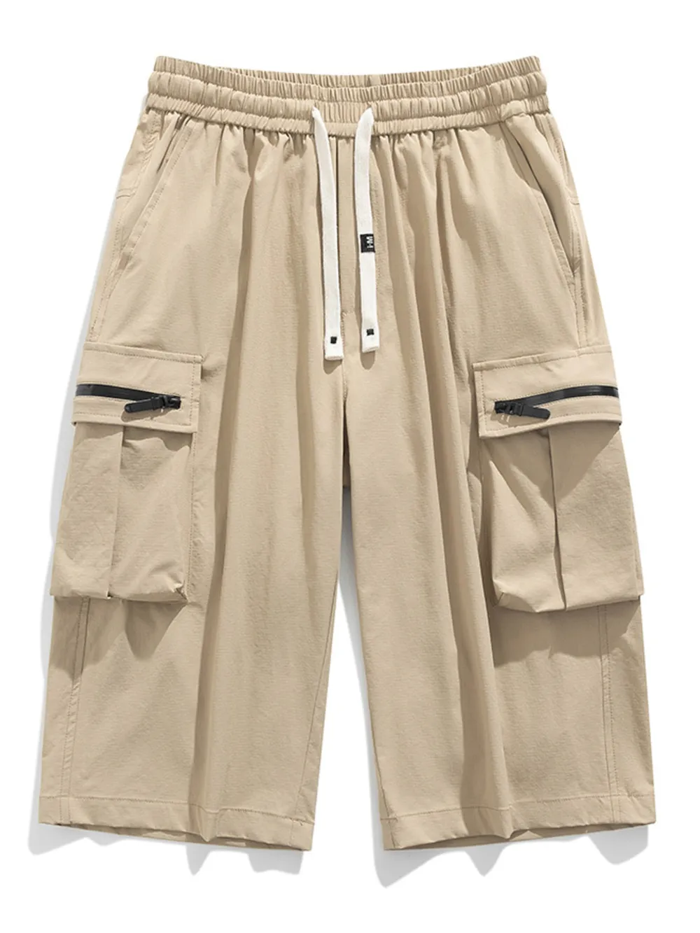 Men's Plus Size Casual Cargo Shorts with Zipper Pockets, image 7