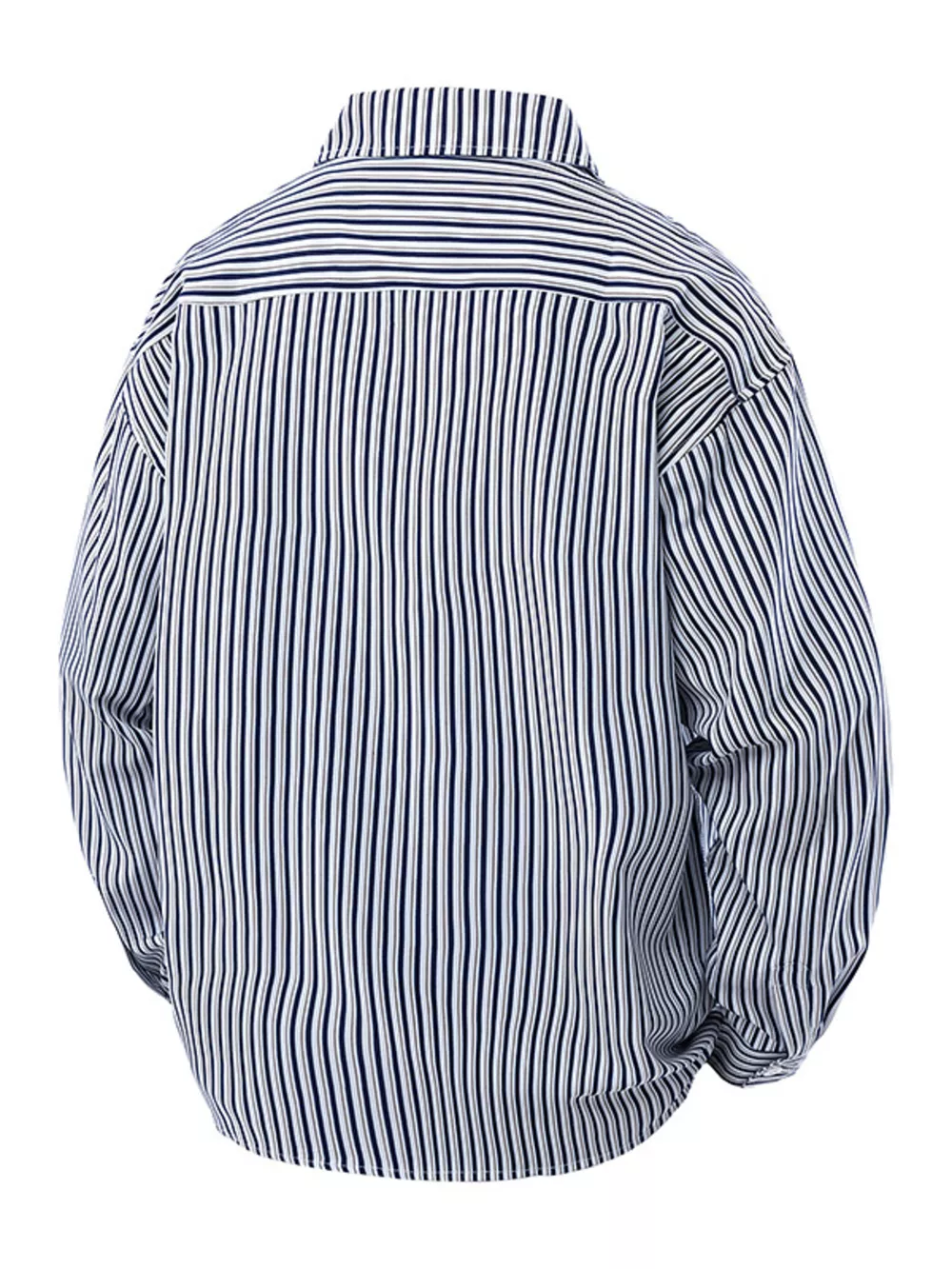 Men's Plus Size Striped Casual Long Sleeve Shirt, image 4
