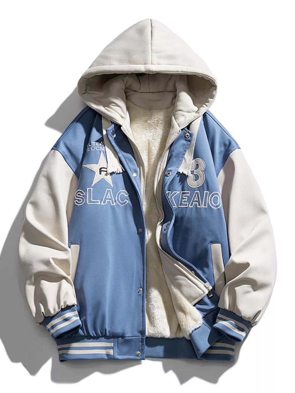 Men's Full Size Zip Up Hooded Jacket Plus Size, image 2