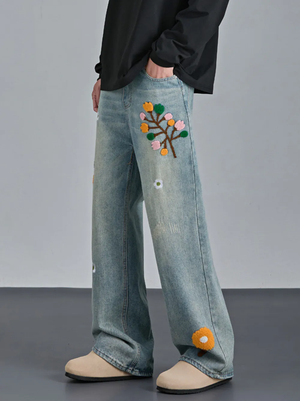Men's Wide Leg Jeans, image 3