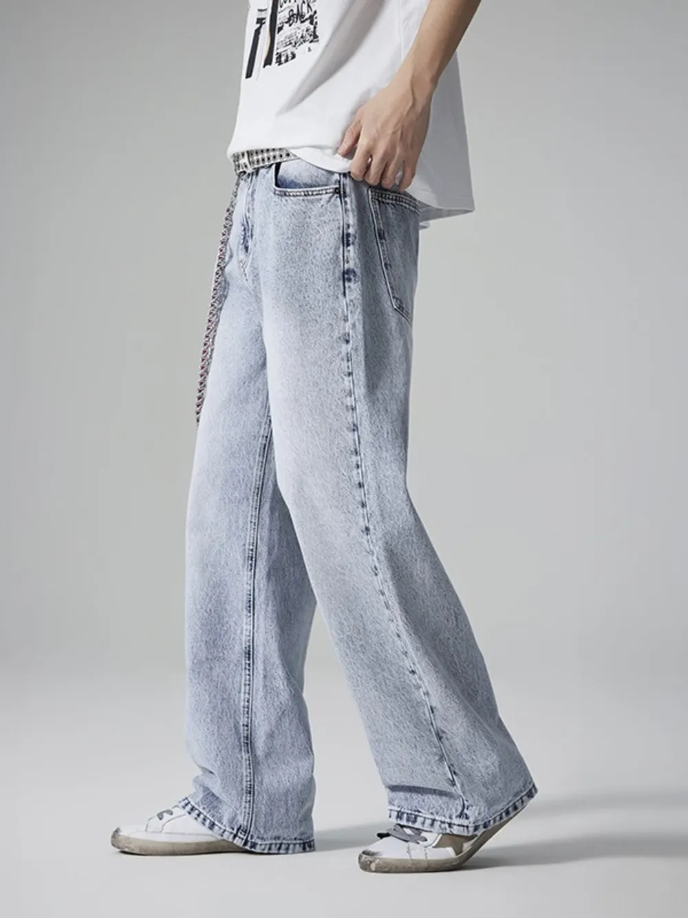 Men's Wide Leg Jeans, image 5