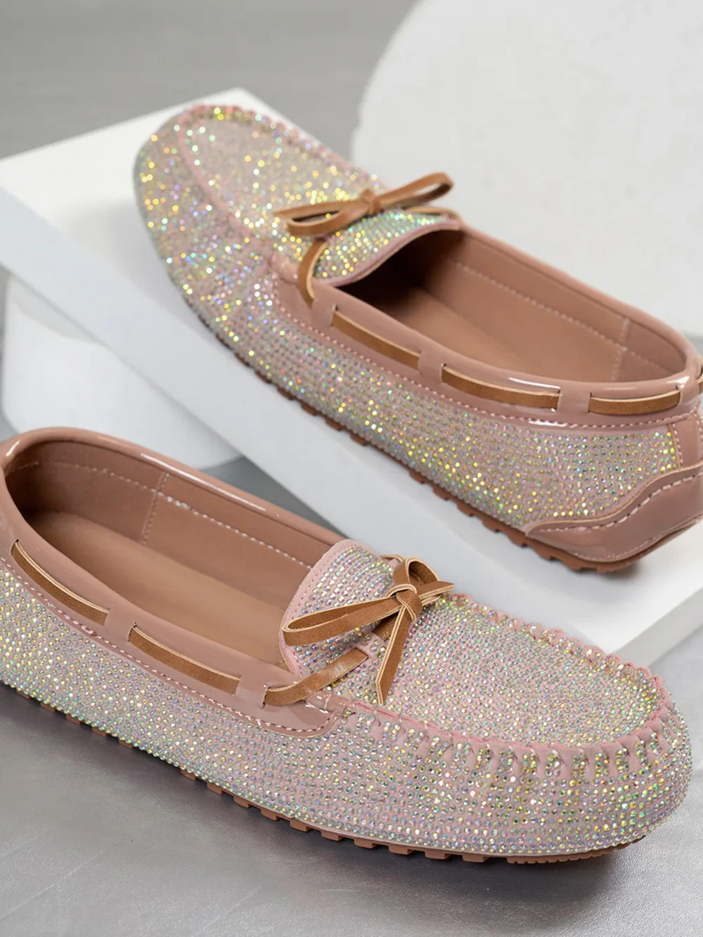 Bow Round Toe Flats Slip-Ons, image 4