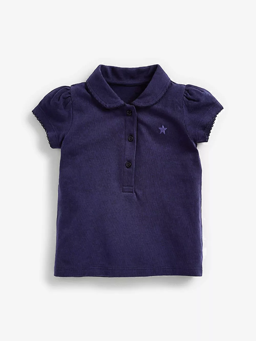 Children's Button Detail Short Sleeve Polo