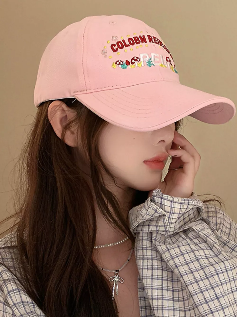 Embroidered Mushroom Baseball Cap, image 3