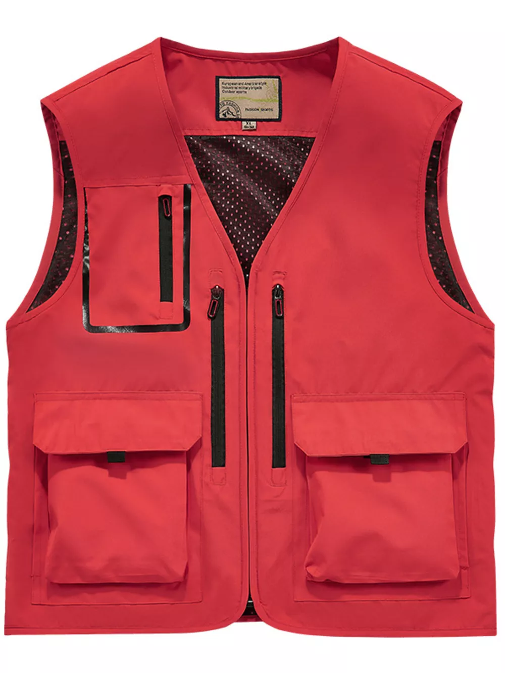 Men's Plus Size Multi-Pocket Outdoor Vest, image 5